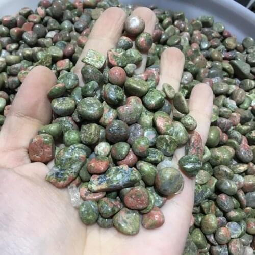 Natural Polished Unakite Crystal Tumble Stone for decoration