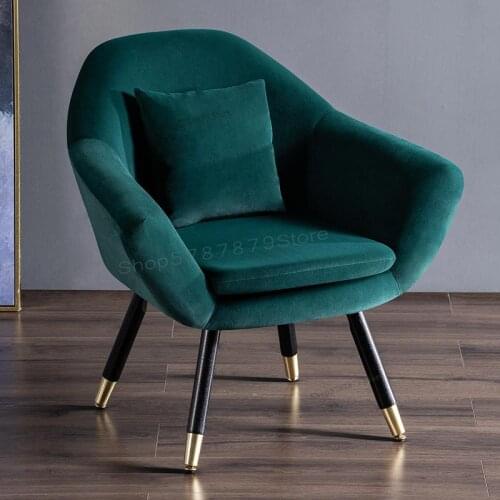 Nordic lazy single sofa small apartment simple modern living room bedroom mini balcony leisure small sofa chair