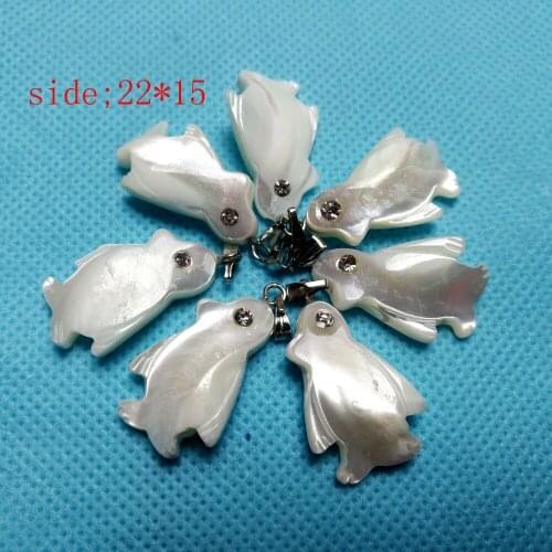 Wholesale natural pendant abalone shell pendant penguin pendant lively Hippocampus pendants