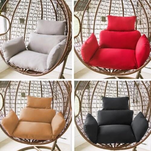 Egg Hammock Seat Cushion Leisure Hanging Chair Pads Nest Balcony Swing Basket Back Pillow Detachable Patio Garden Mat