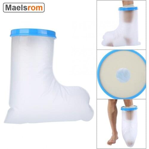 Portable Waterproof Adult Sealed Cast Bandage Protector Foot/Hand Massager Foot Leg Knee Cover Injured For Shower Bath Foot Care