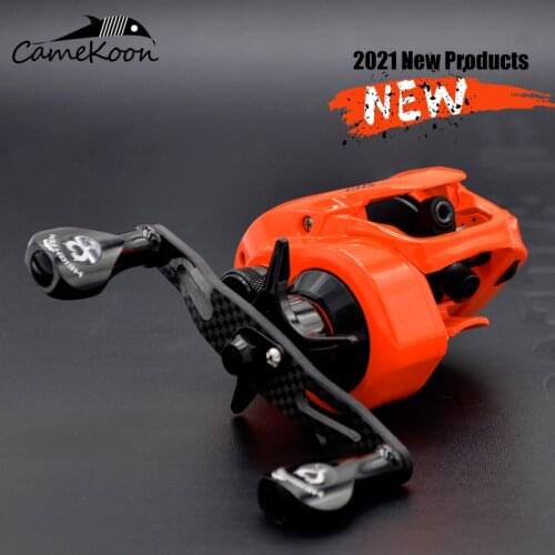 CAMEKOON Baitcasting Reel 9KG Max Drag Saltwater Fishing Coil 10+1 BBs 7.3:1 Gear Ratio Ultra Smooth Magnetic Brake Baitcaster