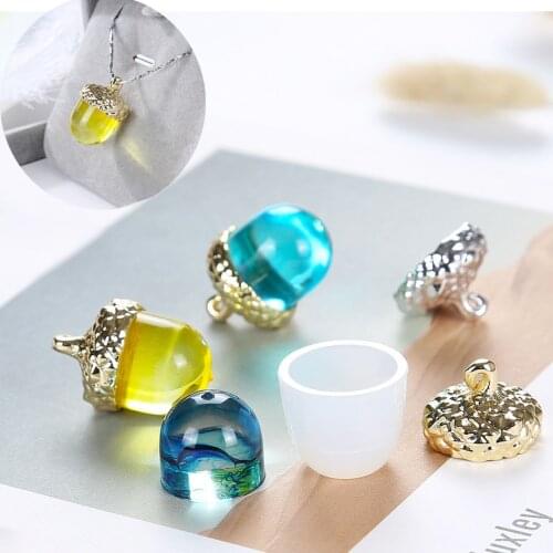 Crystal Acorn Epoxy Mould For Jewelry Pendant Accessories Resin Decorative Craft DIY Acorn Type Epoxy Resin Molds