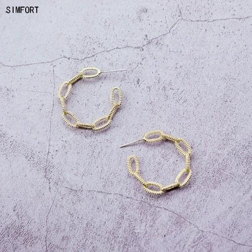 Simfort Women's Gold Earrings