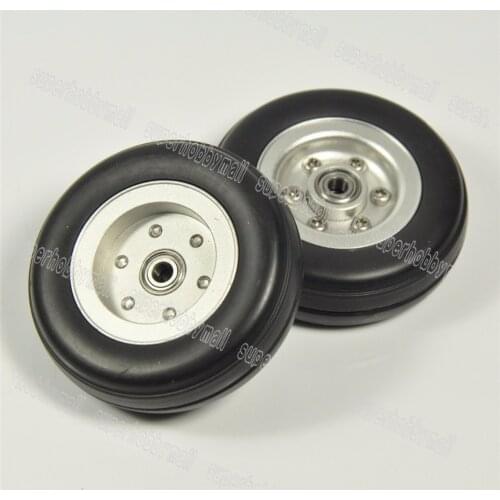 Sky-fly 1pc Rubber Wheels with Alu Hub For RC Airplane 2''/2.25''/2.75''/3''/3.75''/4