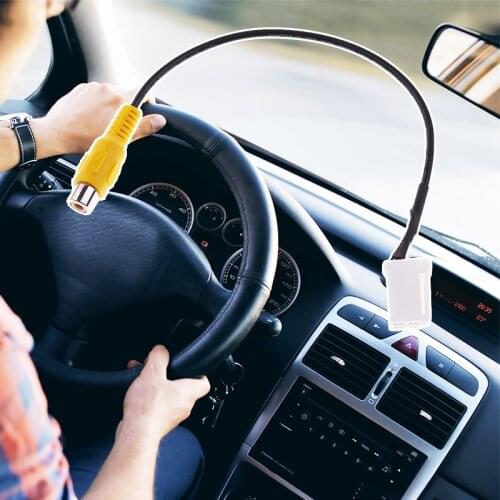 1 Pcs Car Reverse Camera RCA Video Wire Cable Plug Adapter For Toyota Camry DVD & Navigation ABS 245x13mm Car Accessories