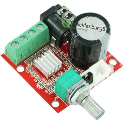 12V mini Hi-Fi PAM8610 audio stereo amplifier Board 2X10W dual channel D Class Smart Electronics Bestseller