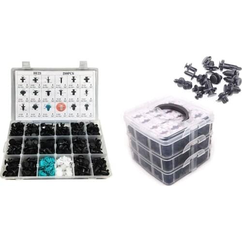 299Pcs/Set 18 Size Auto Car Fastener Clips with 620Pcs Universal Mixed Auto Fastener Car Bumper Clips