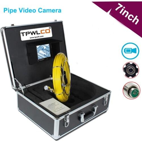 7inch Pipe Industrial 23MM HD Camera Head Underwater Inspection Waterproof Camera With DVR And Sun-Visor 20M Cable