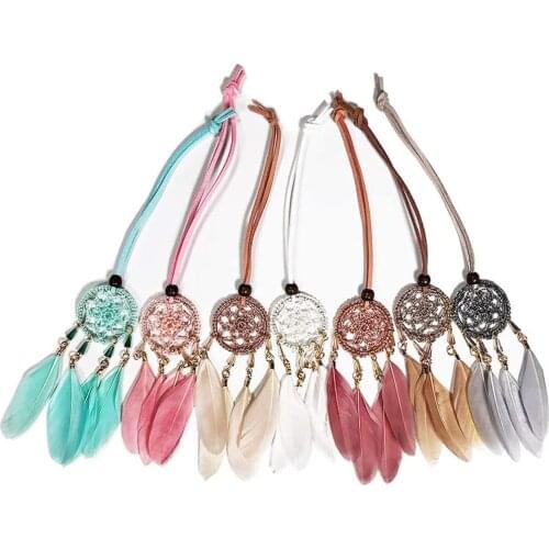 7 Pcs Set Dream Cathers Boho Car Pendant Accessories Interior Dream Cather for Party Favor, Baby Shower, (Random Color)