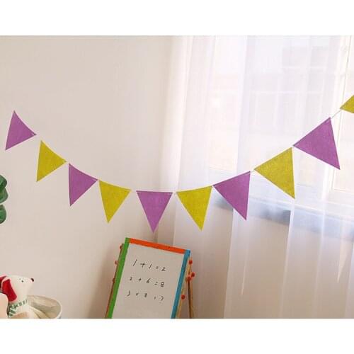 8M 18 Flags Purple flags Childrens Day Birthday Party Pure Flags Easter Flags Fathers Day Flags Hanging Decoration Supplies
