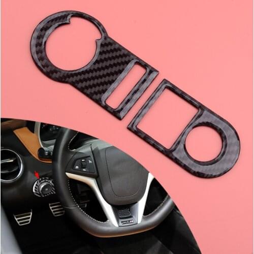 Car 1 Set Carbon Fiber Black Headlight Switch Button Cover Sticker Trim Fit for Chevrolet Camaro 2010 2011 2012 2013 2014 2015