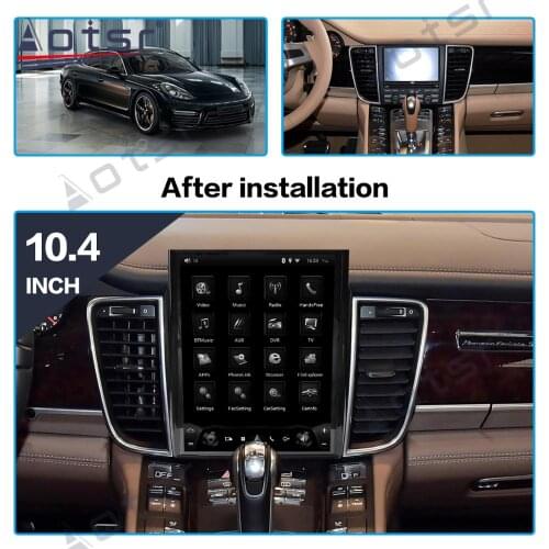 For Porsche Panamera 2011+ Android 9.0 Multimedia Tesla HD Screen PX6 4G+64GB Car Radio Player Car GPS Navigation DSP Carplay