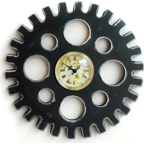 Retro American Industrial Wind Gear Clock Sawtooth Clock European Bar Shop Wall Decorations Wall Clock Home Decoration Ornaments