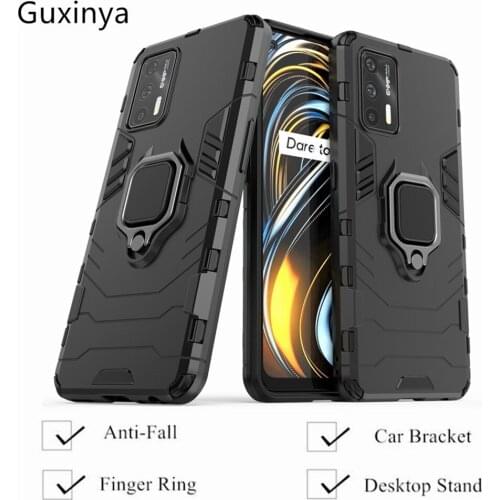 Phone Cases Realme GT 5G Cover For OPPO Realme GT 5G Back Capa Luxury Armor Magnetic Ring Cover Realme GT Neo Q3 Pro Fundas