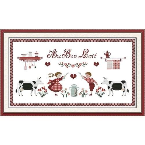 Everlasting Love Love Grass Ecological Cotton Cross Stitch 11CT And 14CT Printed Christmas New Year