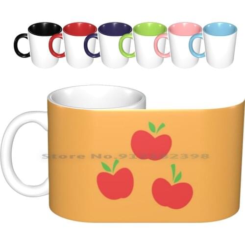 Fruits Mlp Cutie Mark Sign Ceramic Mugs Coffee Cups Milk Tea Mug My Mane 6 Cutie Mark Twilight Sparkle Fluttershy Rainbow Dash