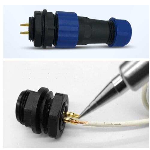 JY13-2-3-4-5-6-7pin Male and female connector, Outdoor waterproof connector, panel mount 13mm, plug and socket IP68
