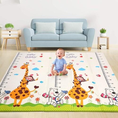 Carpet for Children on The Floor Foldable Baby Play Mat XPE Foam Kids Rug Toddlers Climbing Pad Educational Games Mats with Bag