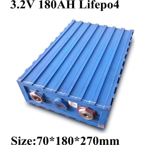 Lifepo4 Battery 180ah 3.2V Batteria Lifepo4 180AH for Diy 12V 24V 36V 180AH Battery Refitted RV Electric Tricycle Bicycle LED EV