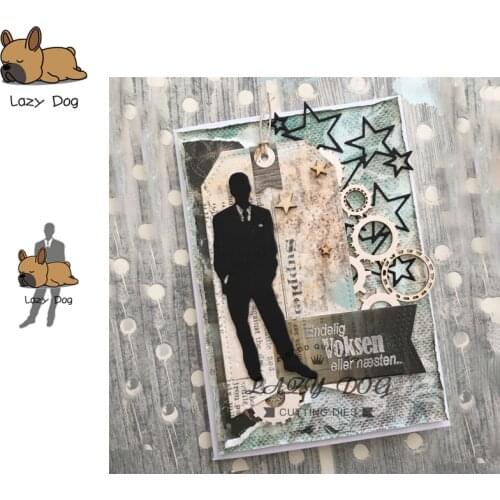Man Character Metal Cutting Dies Scrapbooking Stencil DIY Decorative Craft Embossing Die Cuts Card Making New Dies For 2019