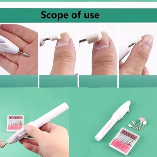 1 Set Professional Electric Nail Drill Machine Manicure Machine Pedicure Drill Set Ceramic Nail File Nail Drill Equipment Tools