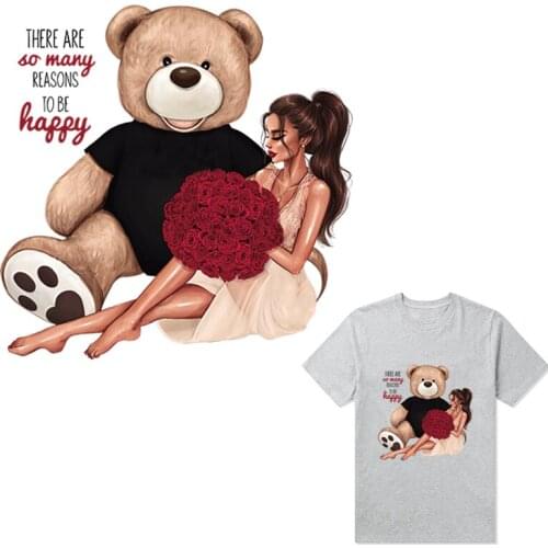 Pulaqi Beautiful Girl Patch For Clothing Big Doll Accessory Badges Clothing Deco Heat Transfer Washable Butterfly Decor Patch