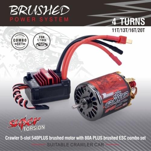 Rocket 540PLUS 5-Slot 11T 13T 16T 20T Waterproof Bruhsed Motor for tamiya Kyosho TRAXXAS WLtoys 1/10 RC Car