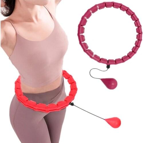 130cm Adjustable Never Drop Smart Circle Sport Hoops Thin Waist Fitness Intelligent Ring Detachable Massage Trainer Dropshipping