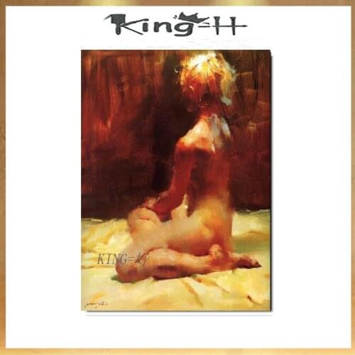 Hand-painted Canvas Wall Art Posters Bed Room Background High Quality Sexy woman Nude Hand Painted Oil Paintings