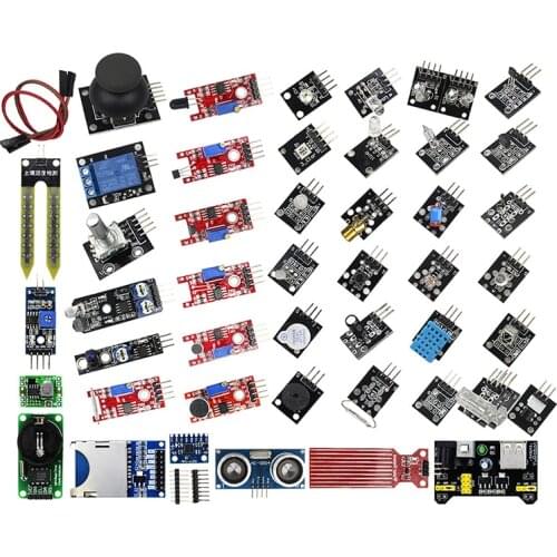 45 In 1 Sensor Modules 16 Types Starter Kit For Arduino Raspberry Pi Diy Sensor Kit 37 In 1