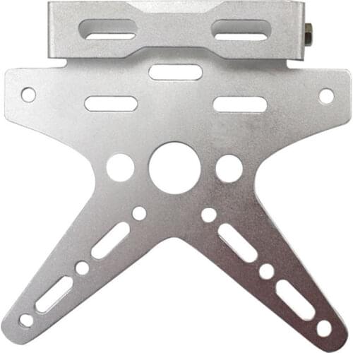 Silver License Plate Bracket Holder Scooter Motorcycle Street ATV Quad Custom YZ
