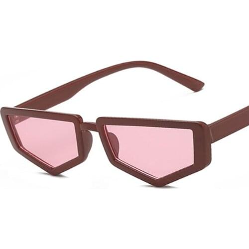 Veshion Polygon Small Frame Sunglasses Men Women Fashion Shades UV400 Vintage Glasses