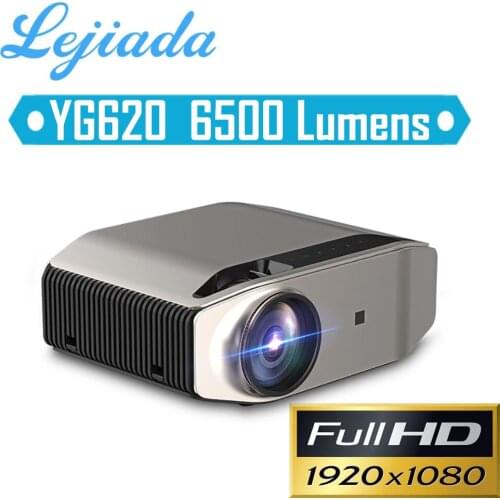 LEJIADA Flagship YG620 LED Projector 6500 Lumens Full HD 1920x1080P Proyector Home Theatre Cinema Media Player 3D Beamer WIFI