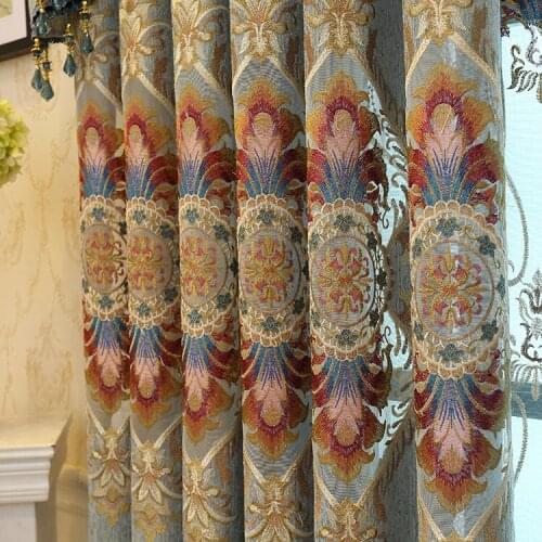 Modern Simple European Style Atmospheric Blackout Curtains for Living Room Bedroom Study Balcony Blackout Curtains Customization