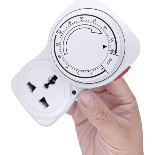 60-minute countdown Timer Switch 10A 220V Timer Outlet Loop Universal Timing Socket Mechanical Timer