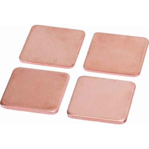 10 Pcs Thermal Pad Barrier Pure Copper Heatsink Shim for Laptop Plate Computer Graphics Card Heat Sink Cooling Pad