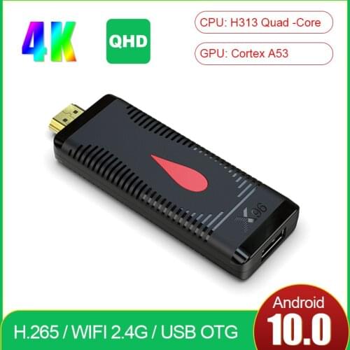 X96S400 TV Stick Android 10.0 tv box 4K HD Allwinner H313 1G 8G 2G 16G 2.4G Wifi 1080P FULL QHDTV IPTV Box Set Top Box X96 S400