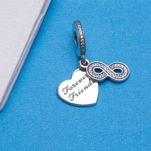 Authentic 925 Sterling Silver Charm New Hollow Heart Fashion Pendant Fit Pandora Women Bracelet & Necklace Diy Jewelry