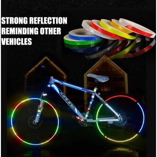 1 cmX800cm/315inch Fluorescent Reflective Tape Reflective Tape Sticker for Truck Car Motorcycle Bike Safety MTB Use