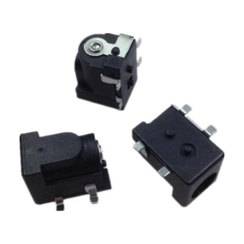 10PCS DC-005 DC005 DC050 DC power socket 5.5-2.1mm 4PINS SMD SMT TYPE COPPER FEET ROHS