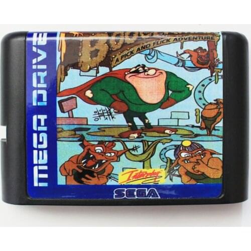 Boogerman A Pick And Flick Adventure 16 bit SEGA MD Game Card For Sega Mega Drive For Genesis