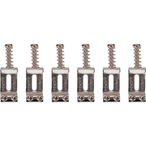 6pcs Guitar Bridge Saddles Roller Electric Guitar Tremolo Bridge Saddles Nickel W8EE