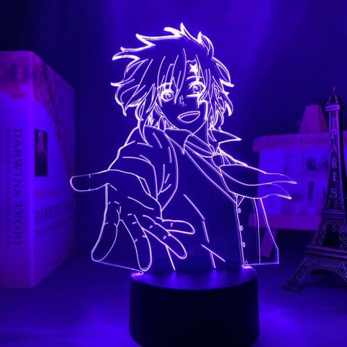 Anime Led Light D Gray Man Allen Walker Figure for Room Decor Night Light Kids Bithday Gift Manga D Gray Man 3d Lamp Bedroom