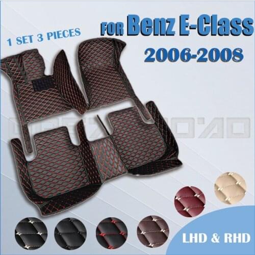 Car floor mats for BENZ E class Sedan 2006 2007 2008 Custom auto foot Pads automobile carpet cover