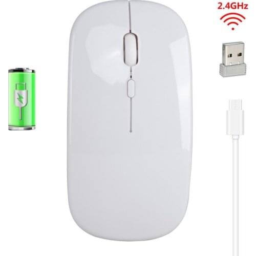 Wireless Rechargeable Computer Mouse 1600 DPI USB Optical 2.4G Receiver Slim Ergonomic Super Slim Silent Mouse For PC Laptop