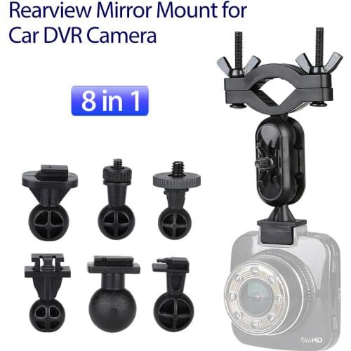 Blueskysea 8in1 Car Dash Camera Rearview Mirror Mount Holder Clip For G1W G1W-C/CB LS300W GT550S G1WH SJ5000/4000/7 Git2P YI
