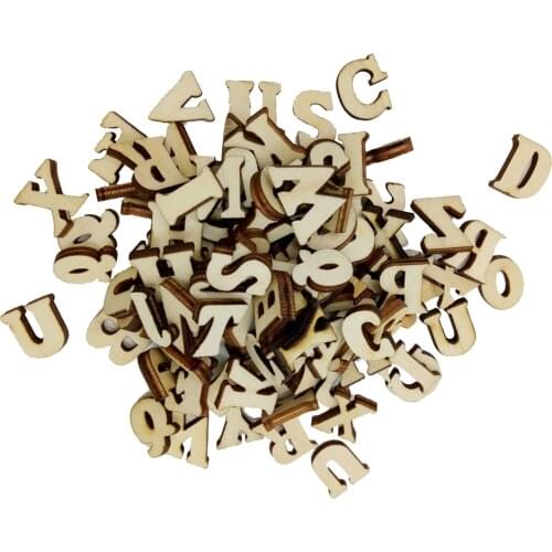 100pcs Mini Wooden Letters Kids Teaching Small Spelling Tool Child Gifts