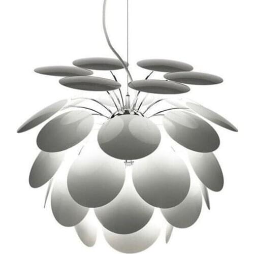 Discoco A pendant lights Danish Designer white pendant light Creative LED Decor Iron pine cone lamp Bedroom home deco lamp