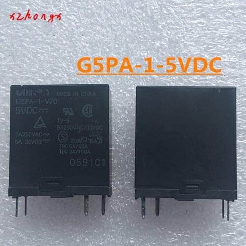 G5PA-1 G5PA-1-5VDC G5PA-1-DC5V G5PA-1-12VDC G5PA-1-DC12V G5PA-1-24VDC G5PA-1-DC24V 4PINS 5A 5VDC 12VDC 24VDC Relay